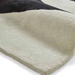 The Rug Shop UK Black Wool Modern Geometric Abstract Luxurious Easy To Clean Area Rug - Size: 150 cm x 230 cm - thumbnail 7