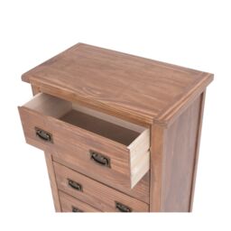 Cabinet Bits Padua 4 Drawer Chest of Drawers Bras Drop Handle in Brown - thumbnail 4