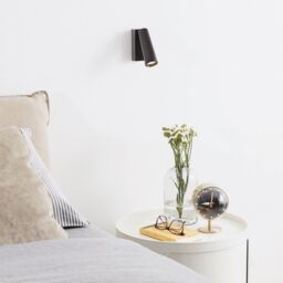 Netlighting Pipe Wall Adjustable Reading Light Black 3000K in White - thumbnail 2
