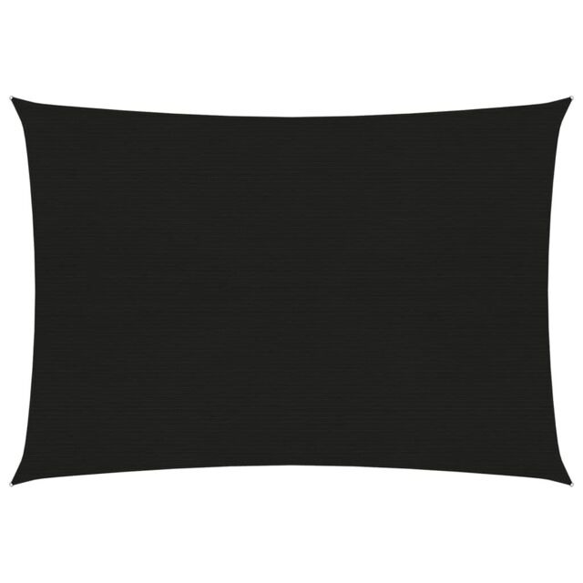 Berkfield Home Sunshade Sail 160 g/m ² Black 2.5x3.5 m HDPE - image 1