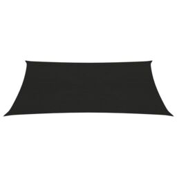 Berkfield Home Sunshade Sail 160 g/m ² Black 2.5x3.5 m HDPE - thumbnail 2