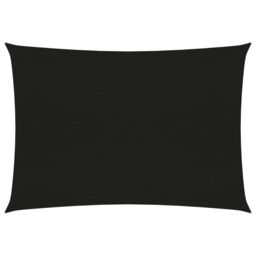 Berkfield Home Sunshade Sail 160 g/m ² Black 2.5x3.5 m HDPE - thumbnail 1
