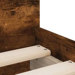 Berkfield Home Bed Frame with Drawers Smoked Oak 90x190 cm Single in Brown - thumbnail 9