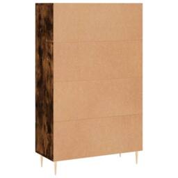 Berkfield Home Highboard Smoked Oak 69.5x31x115 cm Engineered Wood in Brown - thumbnail 8