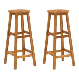 Berkfield Home 3 Piece Garden Bar Set Solid Wood Acacia in Brown - thumbnail 5