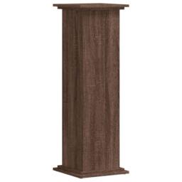 Berkfield Home Plant Stand Brown Oak 33x33x100 cm Engineered Wood - Size: 33 x 33 x 100 cm - thumbnail 6