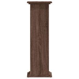 Berkfield Home Plant Stand Brown Oak 33x33x100 cm Engineered Wood - Size: 33 x 33 x 100 cm - thumbnail 5