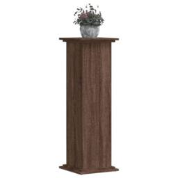 Berkfield Home Plant Stand Brown Oak 33x33x100 cm Engineered Wood - Size: 33 x 33 x 100 cm - thumbnail 1