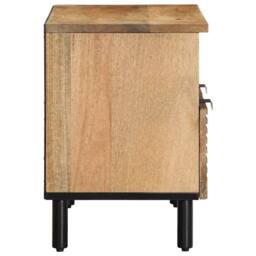 Berkfield Home TV Cabinet Brown 70x33x46 cm Solid Wood Mango - Size: 70 x 33 x 46 cm - thumbnail 4