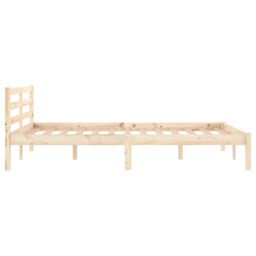 Berkfield Home Day Bed Solid Wood Pine 120x200 cm in Brown - Size: Small Double - thumbnail 5
