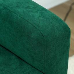 Wyld Haus Neraro 2 Seater Velvet Feel Sofa Forest Green Natural Wood Legs - thumbnail 9