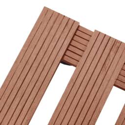 Berkfield Home Plant Trolleys 4 pcs Brown 30x30x7, 5 cm WPC - thumbnail 4