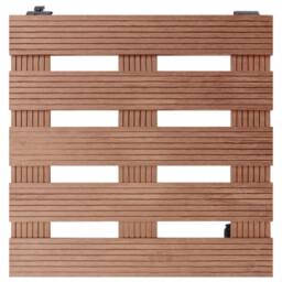 Berkfield Home Plant Trolleys 4 pcs Brown 30x30x7, 5 cm WPC - thumbnail 1