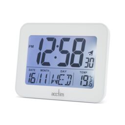 Acctim Otto Superbrite® Digital Bedside Alarm Clock in White - thumbnail 3
