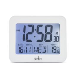 Acctim Otto Superbrite® Digital Bedside Alarm Clock in White - thumbnail 1