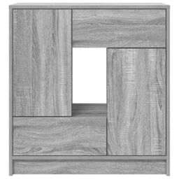 Berkfield Home Sideboard with Drawers & Doors Grey Sonoma 70.5x34x74.5 cm - thumbnail 6