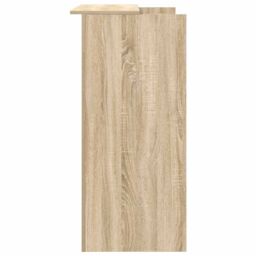 Berkfield Home Reception Desk Sonoma Oak 100x50x103.5 cm Engineered Wood in Brown - thumbnail 6