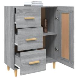Berkfield Home Sideboard Grey Sonoma 69.5x34x90 cm Engineered Wood - thumbnail 5