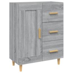 Berkfield Home Sideboard Grey Sonoma 69.5x34x90 cm Engineered Wood - thumbnail 3