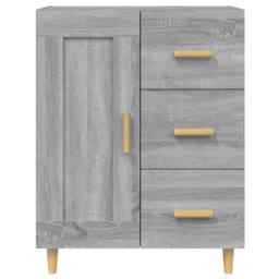 Berkfield Home Sideboard Grey Sonoma 69.5x34x90 cm Engineered Wood - thumbnail 7