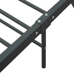 Berkfield Home Comfortable Bed Frame Grey Metal 180x200 cm Super King - thumbnail 6