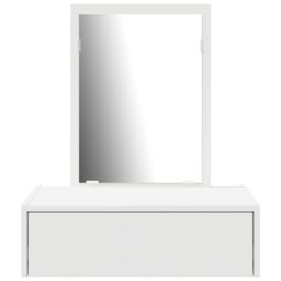 Berkfield Home Wall Hanging Dressing Table¬†White 60x40x70 cm in White - Size: 60 x 40 x 70 cm - thumbnail 6