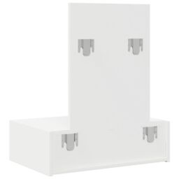 Berkfield Home Wall Hanging Dressing Table¬†White 60x40x70 cm in White - Size: 60 x 40 x 70 cm - thumbnail 8