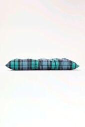 Homescapes Seat Pad Luxury Cotton Green Tartan Indoor Outdoor Garden Cushion, 40cm - thumbnail 5
