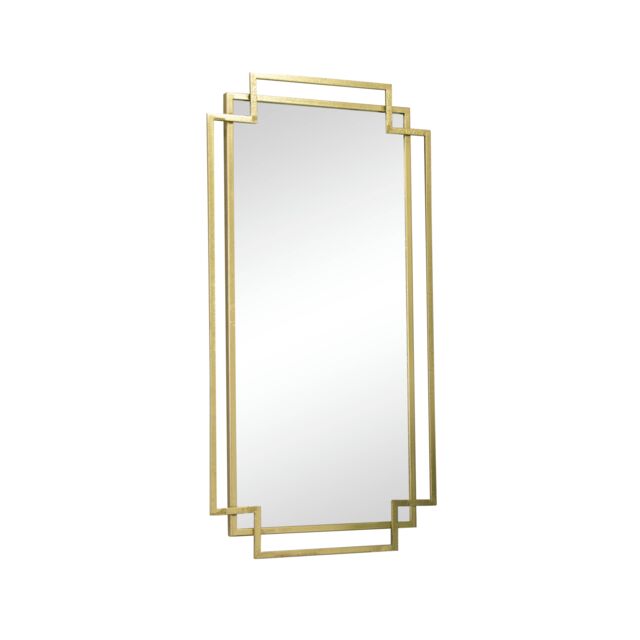 Melody Maison Gold Foiled Wall Mirror - 94cm X 48cm in Metallic Gold - Size: 94 cm X 48 cm - image 1