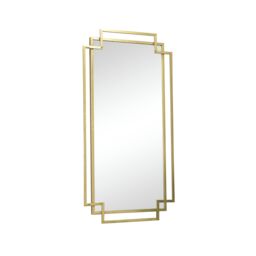 Melody Maison Gold Foiled Wall Mirror - 94cm X 48cm in Metallic Gold - Size: 94 cm X 48 cm - thumbnail 1