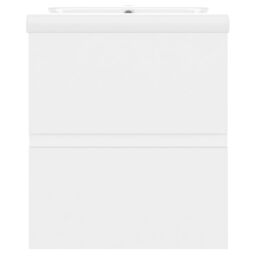 Berkfield Home Sink Cabinet with Built-in Basin White Engineered Wood - thumbnail 6