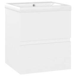 Berkfield Home Sink Cabinet with Built-in Basin White Engineered Wood - thumbnail 2