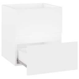 Berkfield Home Sink Cabinet with Built-in Basin White Engineered Wood - thumbnail 5