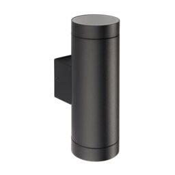 Netlighting Palin XL Outdoor Up Down Wall Lamp Textured Black Paint & Clear Glass IP44 - thumbnail 4