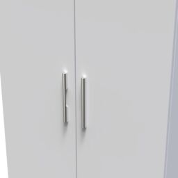 Ready Assembled 2 U Windsor Tall Double Hanging Wardrobe (Ready Assembled) in Mid Grey - thumbnail 4