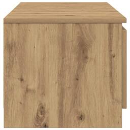 Berkfield Home TV Cabinet Artisan Oak 140x40x36 cm Engineered Wood in Brown - Size: 140 x 40 x 36 cm - thumbnail 7