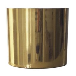 Leaf 18cm Modern Metal Planter in Gold - thumbnail 1