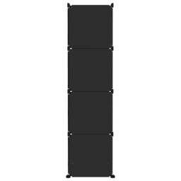 Berkfield Home Cube Storage Cabinet for Kids with 10 Cubes Black PP - thumbnail 4