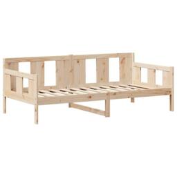 Berkfield Home Day Bed with Roof without Mattress 80x200 cm Solid Wood in Natural - thumbnail 5