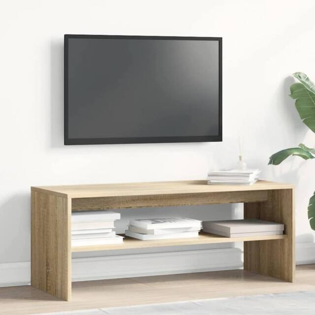 Berkfield Home TV Cabinet Sonoma Oak 100x40x40 cm Engineered Wood in Light Tan - Size: 100 x 40 x 40 cm - image 1