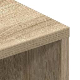 Berkfield Home TV Cabinet Sonoma Oak 100x40x40 cm Engineered Wood in Light Tan - Size: 100 x 40 x 40 cm - thumbnail 8