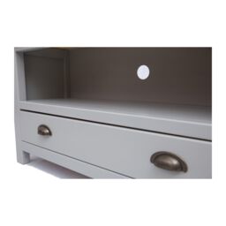 Cabinet Bits Argenta Light Grey 1 Drawer TV Cabinet Brass Cup Handle - thumbnail 5
