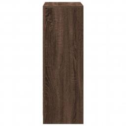 Berkfield Home Sideboard with LED Brown Oak 72x34x100 cm Engineered Wood - Size: 72 x 34 x 100 cm - thumbnail 8