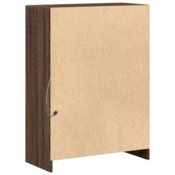 Berkfield Home Sideboard with LED Brown Oak 72x34x100 cm Engineered Wood - Size: 72 x 34 x 100 cm - thumbnail 9