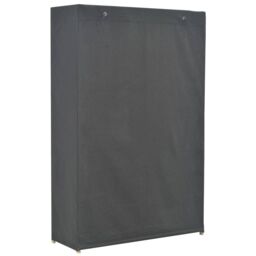 Berkfield Home 3-Tier Wardrobe Grey 110x40x170 cm Fabric - Size: 110 x 40 x 170 cm - thumbnail 3