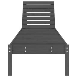 Berkfield Home Sun Loungers 2 pcs Grey 199.5x60x74 cm Solid Wood Pine - thumbnail 4