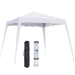 OUTSUNNY Garden Pop up Gazebo Tent Party Water-resistant 2.5 x 2.5M in White - thumbnail 2