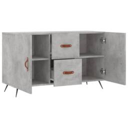 Berkfield Home Sideboard Concrete Grey 100x36x60 cm Engineered Wood - Size: 100 x 36 x 60 cm - thumbnail 5