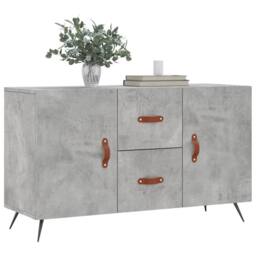 Berkfield Home Sideboard Concrete Grey 100x36x60 cm Engineered Wood - Size: 100 x 36 x 60 cm - thumbnail 1
