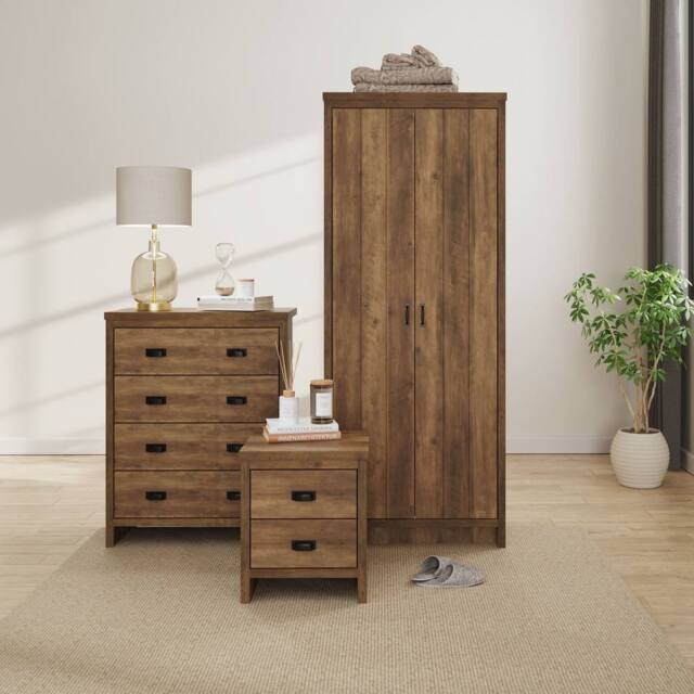 GFW Boston 3 Piece Bedroom Set in Brown - image 1
